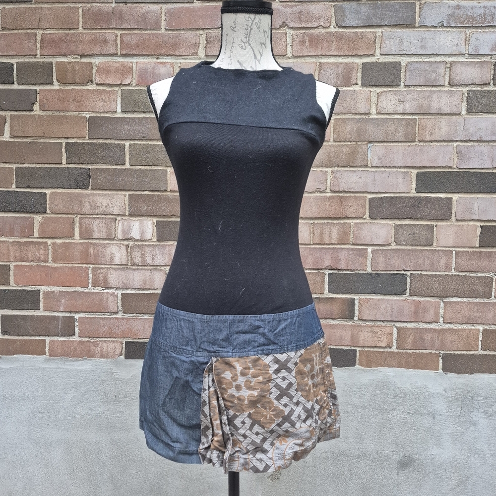 Custo Barcelona Y2K Drop Waist Mini Dress XS